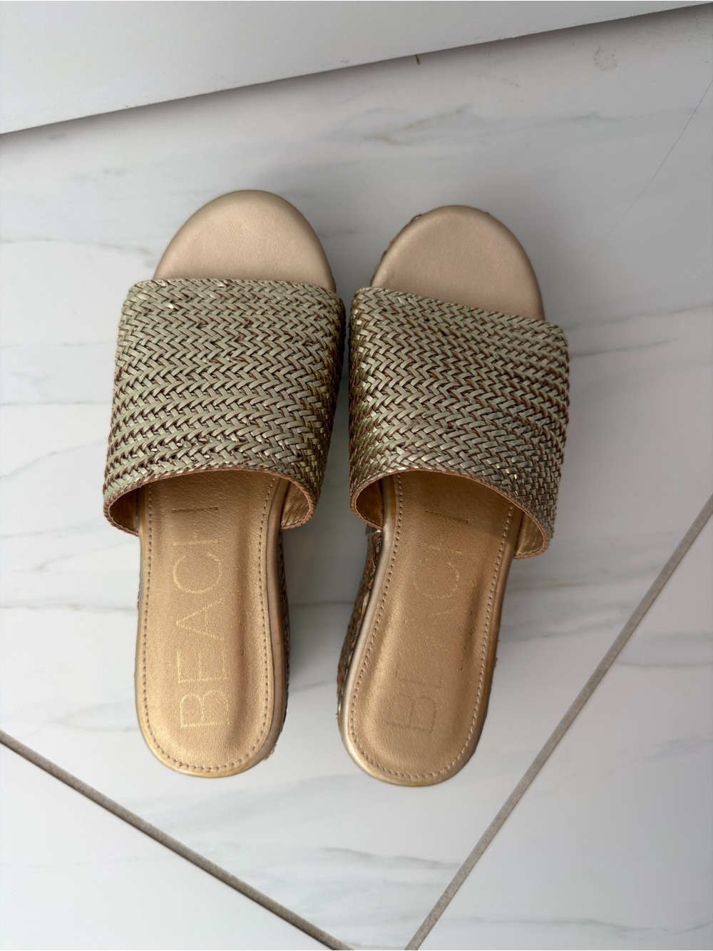 BEACH by Matisse cove golden platform sandal NBW